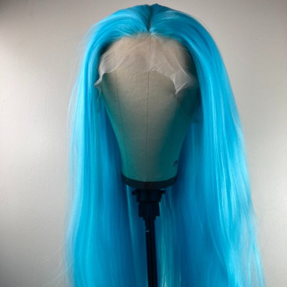 Light Blue Wig Lace Front Wig